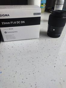 sigma f1.4, 23mm DC DN