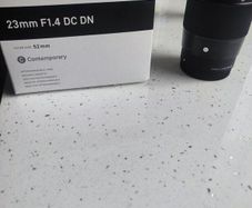 sigma f1.4, 23mm DC DN