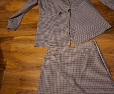 Two piece skirt suit