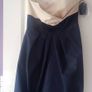 Dress beige navy firs xs,/s Image 3