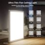 RGB Ceiling Light with Remote, 12 Inch 24W Dimmable Led Flush Mount Ceiling Light Fixture 3000K-6500K Modern Square White Panel Lamp for Bedroom Kidroom Party Festival Image 4