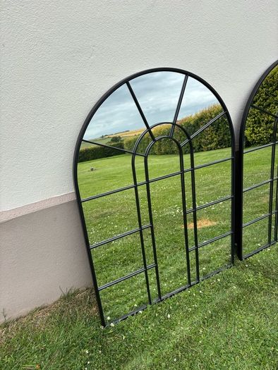 Pair of M&S medium arch wall mirrors