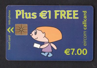 2002 Ireland EUR7 plus EUR1 free Simply Talk" Callcards were final definitive range (Gemplus) Call Card used