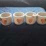 Miniature Painted Terracotta Pots Decorated with Glitter Star/Heart  ..  Three for 9.00e or 4.00e Each . Price Drop Image 7