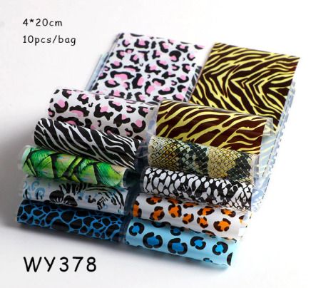 Nail Art Transfer Foil Sliders Wraps