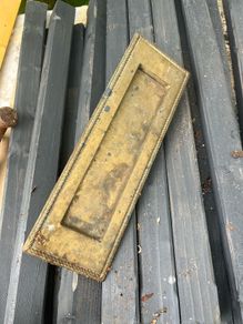 brass door letter box