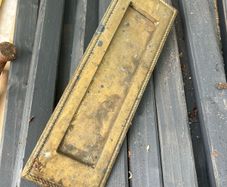brass door letter box