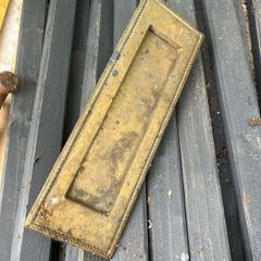 brass door letter box