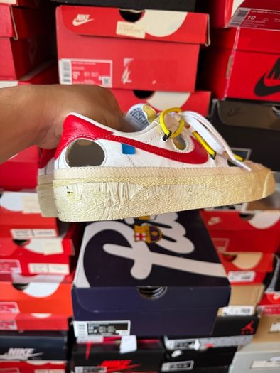 Nike Blazer Low Off White University Red DH7863-100 Custom