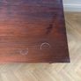 Large mahogany and brass coffee table Image 5