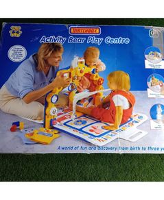 Matchbox Activity Bear Play Centre 1989 Folding Baby Gym - V.rare Retro Toy