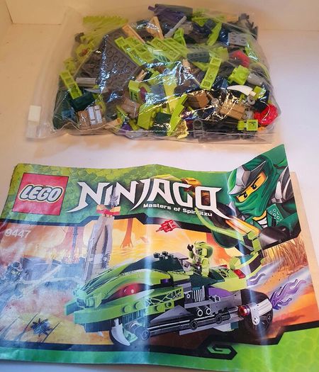 Lego Ninjago 9447: Lasha's Bite Cycle (2012) 100% Complete (NO BOX)