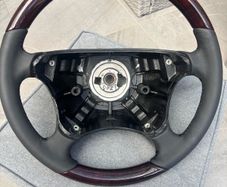 W210 wood stering wheel
