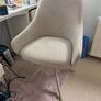 ROSTRUP swivel chair beige fabric Image 2