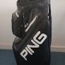 Ping DLX Black Leather Cart Golf Bag Image 6