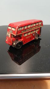 1950s wind up Tin toy Bus