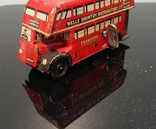 1950s wind up Tin toy Bus