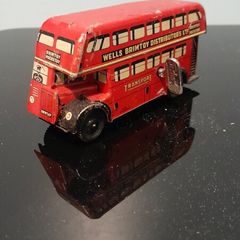 1950s wind up Tin toy Bus