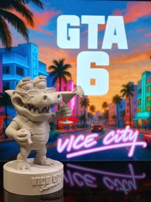 3D Printed GTA VI (6) Gator From Collector's Edition