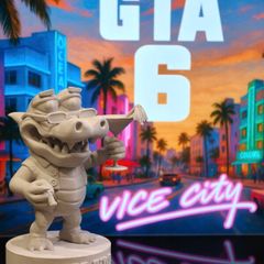 3D Printed GTA VI (6) Gator From Collector's Edition