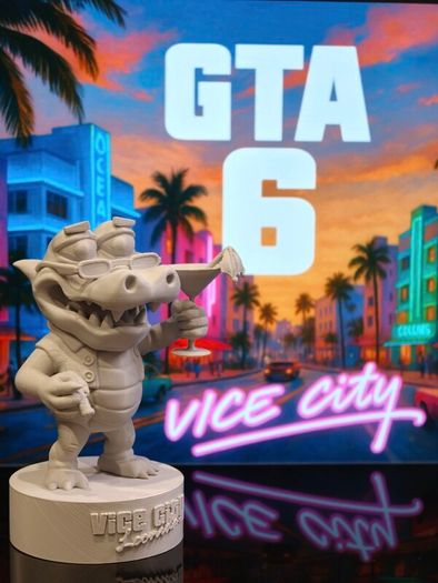 3D Printed GTA VI (6) Gator From Collector's Edition