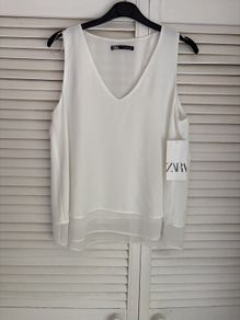 Ladies white smart top