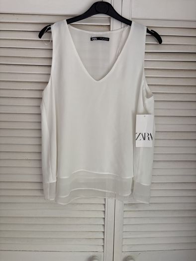 Ladies white smart top