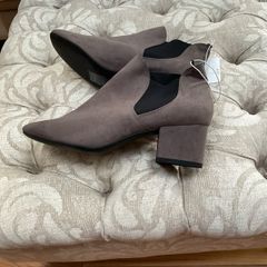 ankle boots H&M grey suede effect boots size 40