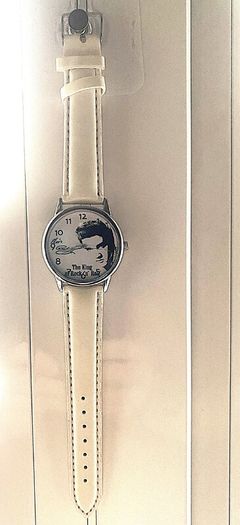 Elvis Wrist watch, White Strap