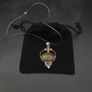 Vintage 925 Sterling Silver Brown Agate, Smoky Quartz & Citrine Necklace Image 3