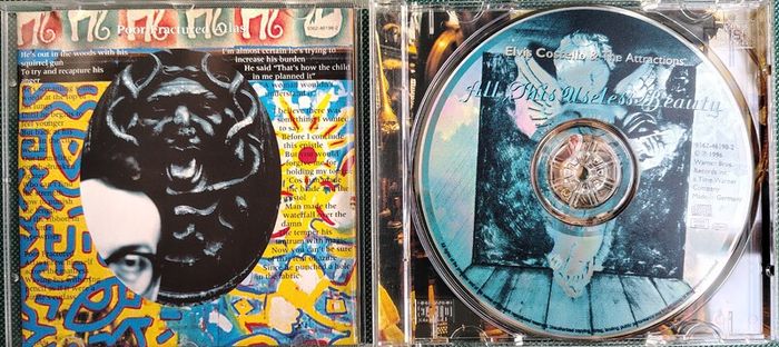 Elvis Costello & The Attractions - All This Useless Beauty CD (1996) Art Rock Power Pop EX+