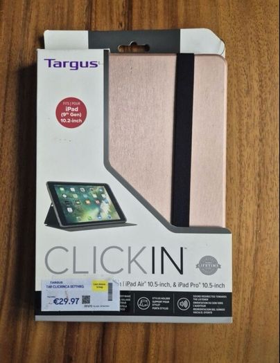 iPad case cover by Targus for iPad 7th, 8th, 9th Gen 10.2. IPad Air 10.5, IPad Pro 10.5inch
