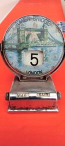 Vintage Metal London Perpetual Flip Calendar
