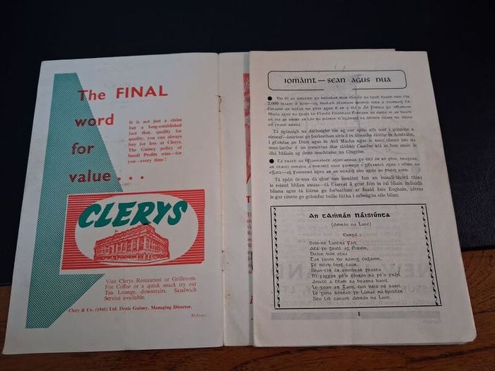 All ireland hurling match programmes for SWAP
