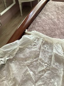 Italian lace christening gown.
