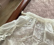 Italian lace christening gown.
