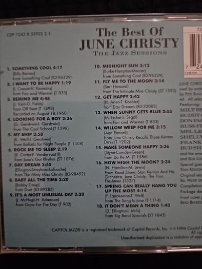 June Christy. The Best Of.
