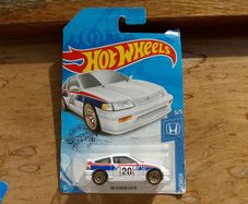 Hot Wheels '88 Honda CR-X White Long Card