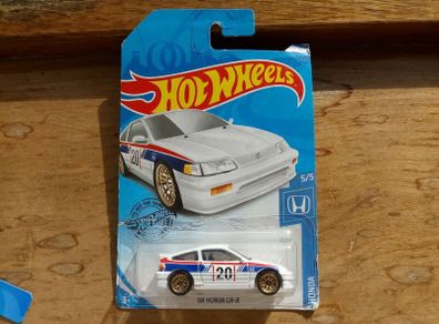 Hot Wheels '88 Honda CR-X White Long Card