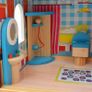 3-Storey Dollhouse Wood 60x30x90 cm Image 5