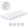 Baby Elegance Cot Bed Breathe-Dry Fibre Mattress 140 x 70cm Image 2