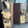 A large early 20th century room divider screen. 245x188cm Image 8
