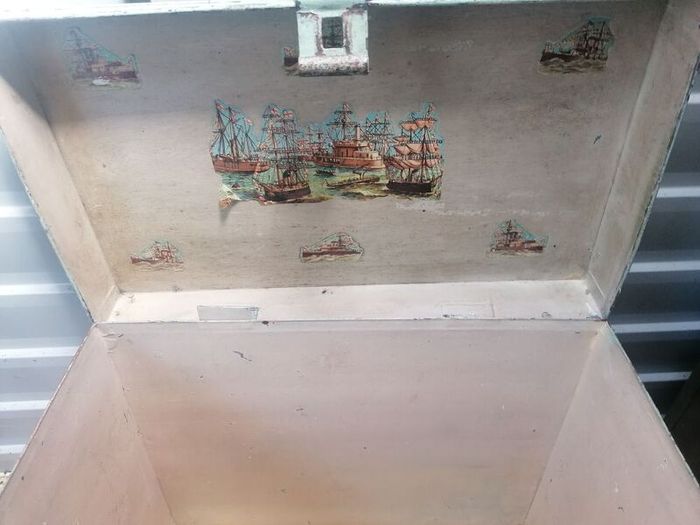 Vintage Metal Toy Chest
