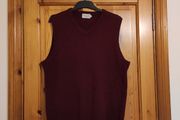 100% lambswool mens vest sweater