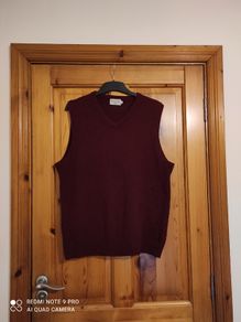100% lambswool mens vest sweater