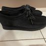 womens shoes Clarks WALLABEE BLACK SUEDE size 5 brand new Image 5