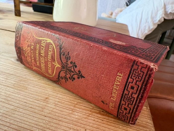 Antique Miniature French - English Dictionary