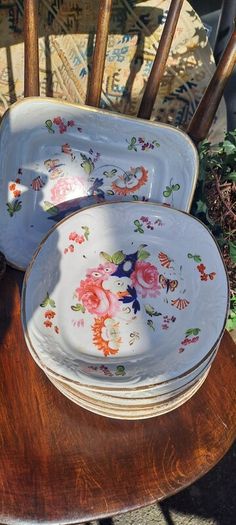 Victorian Floral Desert Set