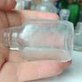 479 - Set of 6 Vintage Clear Glass Cork Screw Top Collectible Decorative Bottles Image 2