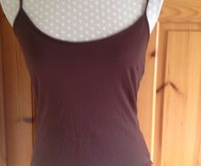 Size 10 Chocolate Brown Strappy Top